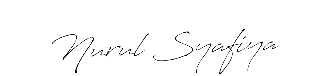 How to make Nurul Syafiya signature? Antro_Vectra is a professional autograph style. Create handwritten signature for Nurul Syafiya name. Nurul Syafiya signature style 6 images and pictures png