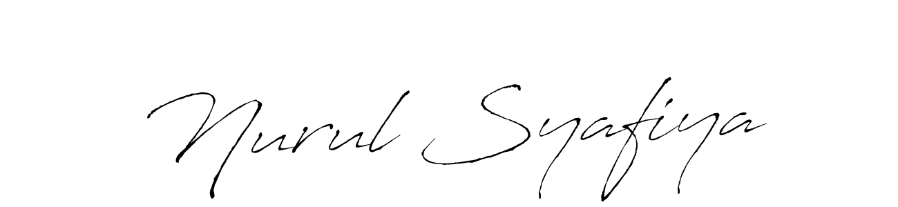 How to make Nurul Syafiya signature? Antro_Vectra is a professional autograph style. Create handwritten signature for Nurul Syafiya name. Nurul Syafiya signature style 6 images and pictures png