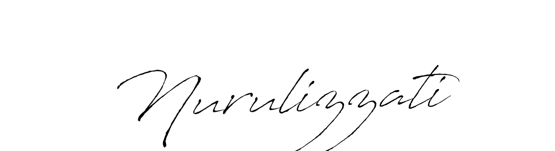 Create a beautiful signature design for name Nurulizzati. With this signature (Antro_Vectra) fonts, you can make a handwritten signature for free. Nurulizzati signature style 6 images and pictures png