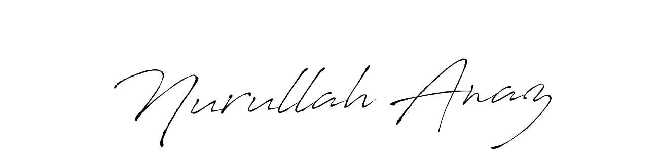 Make a beautiful signature design for name Nurullah Anaz. Use this online signature maker to create a handwritten signature for free. Nurullah Anaz signature style 6 images and pictures png