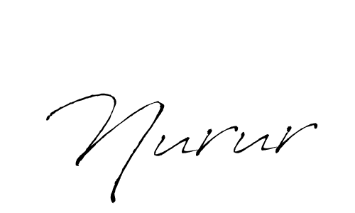 Nurur stylish signature style. Best Handwritten Sign (Antro_Vectra) for my name. Handwritten Signature Collection Ideas for my name Nurur. Nurur signature style 6 images and pictures png