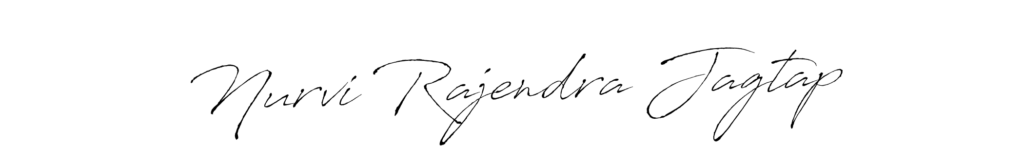Create a beautiful signature design for name Nurvi Rajendra Jagtap. With this signature (Antro_Vectra) fonts, you can make a handwritten signature for free. Nurvi Rajendra Jagtap signature style 6 images and pictures png