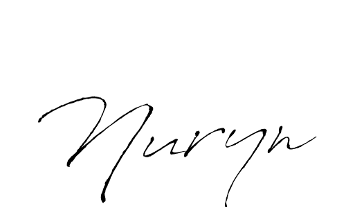 You should practise on your own different ways (Antro_Vectra) to write your name (Nuryn) in signature. don't let someone else do it for you. Nuryn signature style 6 images and pictures png