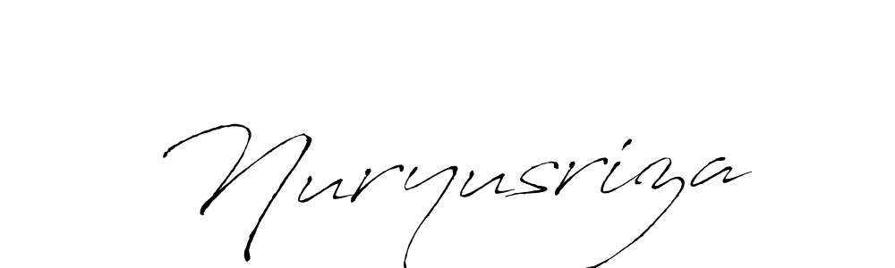 The best way (Antro_Vectra) to make a short signature is to pick only two or three words in your name. The name Nuryusriza include a total of six letters. For converting this name. Nuryusriza signature style 6 images and pictures png