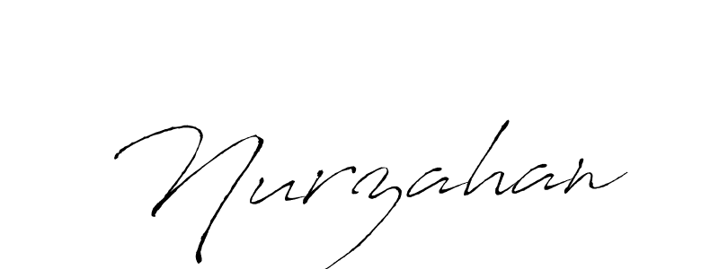 Design your own signature with our free online signature maker. With this signature software, you can create a handwritten (Antro_Vectra) signature for name Nurzahan. Nurzahan signature style 6 images and pictures png