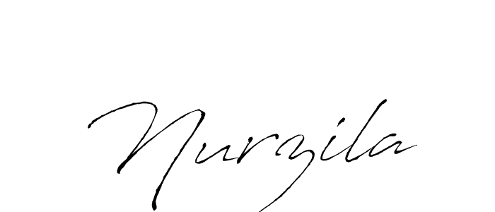 How to make Nurzila name signature. Use Antro_Vectra style for creating short signs online. This is the latest handwritten sign. Nurzila signature style 6 images and pictures png