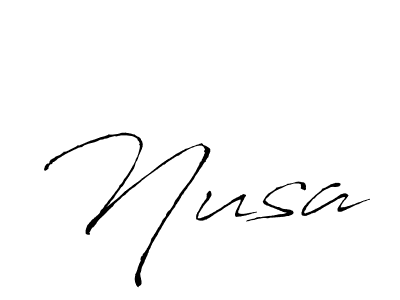 How to make Nusa signature? Antro_Vectra is a professional autograph style. Create handwritten signature for Nusa name. Nusa signature style 6 images and pictures png