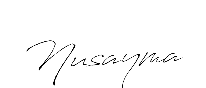 You should practise on your own different ways (Antro_Vectra) to write your name (Nusayma) in signature. don't let someone else do it for you. Nusayma signature style 6 images and pictures png