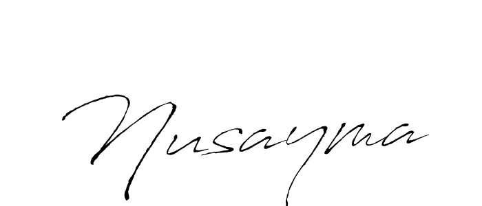 Also we have Nusayma name is the best signature style. Create professional handwritten signature collection using Antro_Vectra autograph style. Nusayma signature style 6 images and pictures png