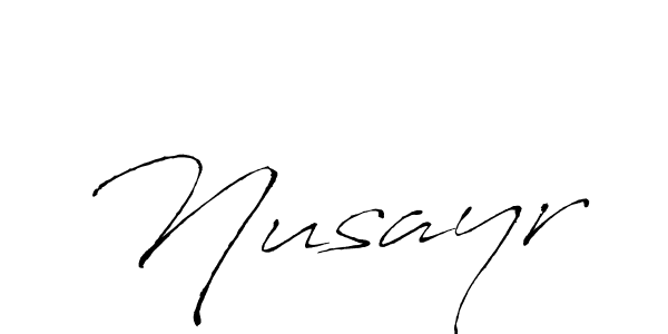 You should practise on your own different ways (Antro_Vectra) to write your name (Nusayr) in signature. don't let someone else do it for you. Nusayr signature style 6 images and pictures png