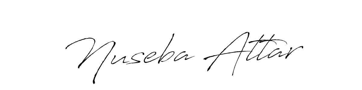 It looks lik you need a new signature style for name Nuseba Attar. Design unique handwritten (Antro_Vectra) signature with our free signature maker in just a few clicks. Nuseba Attar signature style 6 images and pictures png