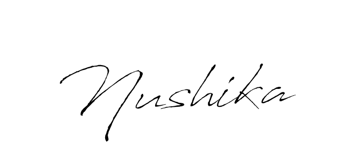 Also we have Nushika name is the best signature style. Create professional handwritten signature collection using Antro_Vectra autograph style. Nushika signature style 6 images and pictures png