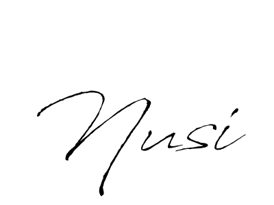 How to Draw Nusi signature style? Antro_Vectra is a latest design signature styles for name Nusi. Nusi signature style 6 images and pictures png