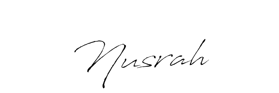 The best way (Antro_Vectra) to make a short signature is to pick only two or three words in your name. The name Nusrah❤ include a total of six letters. For converting this name. Nusrah❤ signature style 6 images and pictures png