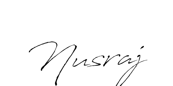 How to make Nusraj name signature. Use Antro_Vectra style for creating short signs online. This is the latest handwritten sign. Nusraj signature style 6 images and pictures png