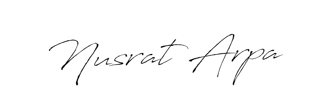 Antro_Vectra is a professional signature style that is perfect for those who want to add a touch of class to their signature. It is also a great choice for those who want to make their signature more unique. Get Nusrat Arpa name to fancy signature for free. Nusrat Arpa signature style 6 images and pictures png