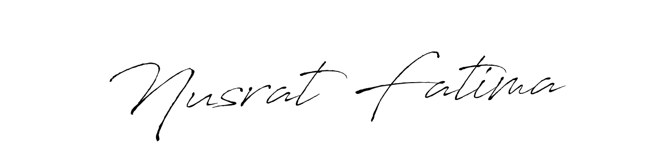 Create a beautiful signature design for name Nusrat Fatima. With this signature (Antro_Vectra) fonts, you can make a handwritten signature for free. Nusrat Fatima signature style 6 images and pictures png