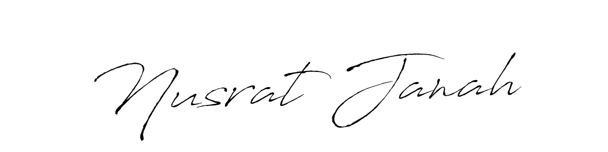 How to make Nusrat Janah signature? Antro_Vectra is a professional autograph style. Create handwritten signature for Nusrat Janah name. Nusrat Janah signature style 6 images and pictures png