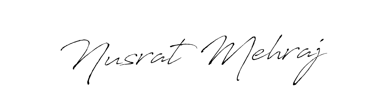 Antro_Vectra is a professional signature style that is perfect for those who want to add a touch of class to their signature. It is also a great choice for those who want to make their signature more unique. Get Nusrat Mehraj name to fancy signature for free. Nusrat Mehraj signature style 6 images and pictures png
