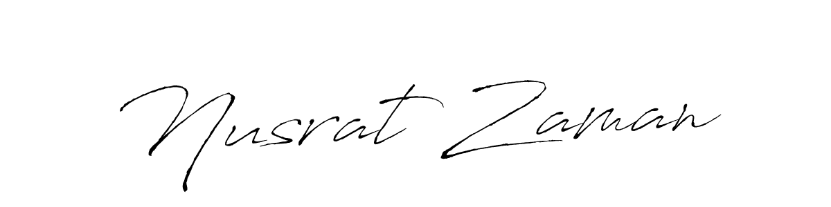 Make a beautiful signature design for name Nusrat Zaman. With this signature (Antro_Vectra) style, you can create a handwritten signature for free. Nusrat Zaman signature style 6 images and pictures png