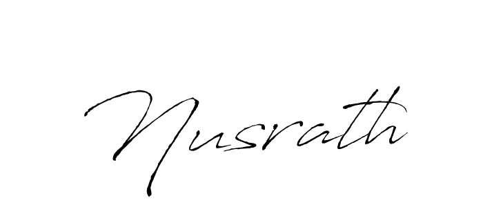 How to make Nusrath signature? Antro_Vectra is a professional autograph style. Create handwritten signature for Nusrath name. Nusrath signature style 6 images and pictures png
