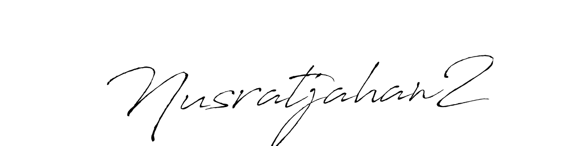 How to make Nusratjahan2 name signature. Use Antro_Vectra style for creating short signs online. This is the latest handwritten sign. Nusratjahan2 signature style 6 images and pictures png