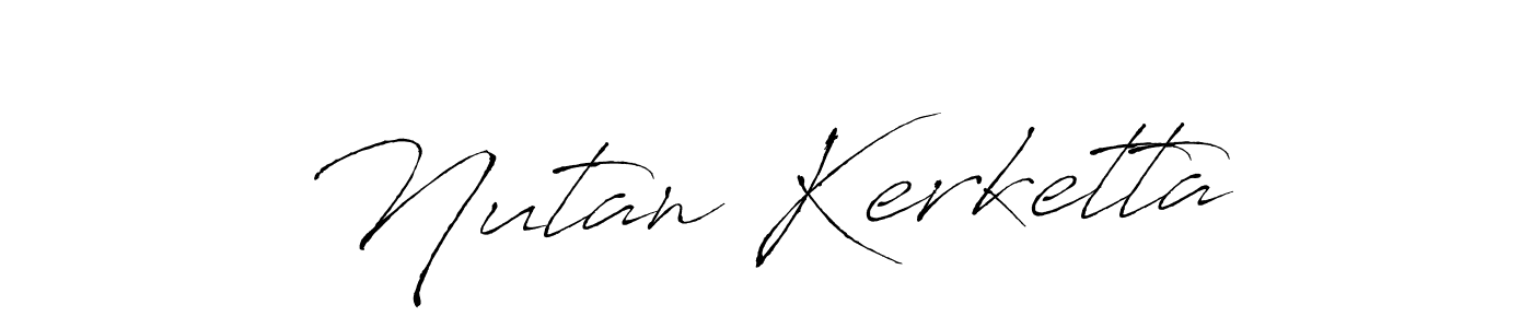 Design your own signature with our free online signature maker. With this signature software, you can create a handwritten (Antro_Vectra) signature for name Nutan Kerketta. Nutan Kerketta signature style 6 images and pictures png