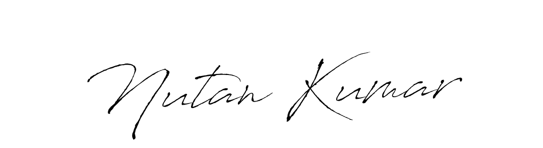 You should practise on your own different ways (Antro_Vectra) to write your name (Nutan Kumar) in signature. don't let someone else do it for you. Nutan Kumar signature style 6 images and pictures png