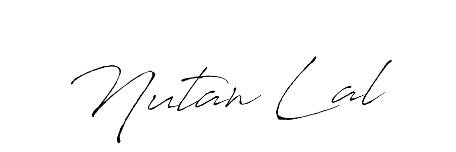 Create a beautiful signature design for name Nutan Lal. With this signature (Antro_Vectra) fonts, you can make a handwritten signature for free. Nutan Lal signature style 6 images and pictures png