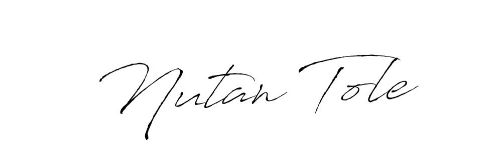 You should practise on your own different ways (Antro_Vectra) to write your name (Nutan Tole) in signature. don't let someone else do it for you. Nutan Tole signature style 6 images and pictures png