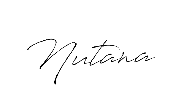 Design your own signature with our free online signature maker. With this signature software, you can create a handwritten (Antro_Vectra) signature for name Nutana. Nutana signature style 6 images and pictures png