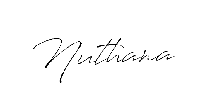 Similarly Antro_Vectra is the best handwritten signature design. Signature creator online .You can use it as an online autograph creator for name Nuthana. Nuthana signature style 6 images and pictures png