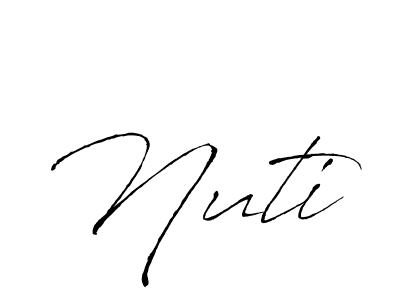 This is the best signature style for the Nuti name. Also you like these signature font (Antro_Vectra). Mix name signature. Nuti signature style 6 images and pictures png