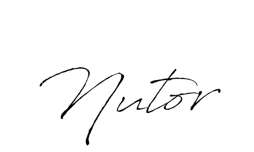 Use a signature maker to create a handwritten signature online. With this signature software, you can design (Antro_Vectra) your own signature for name Nutor. Nutor signature style 6 images and pictures png