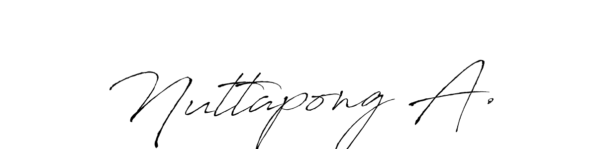 Also we have Nuttapong A. name is the best signature style. Create professional handwritten signature collection using Antro_Vectra autograph style. Nuttapong A. signature style 6 images and pictures png