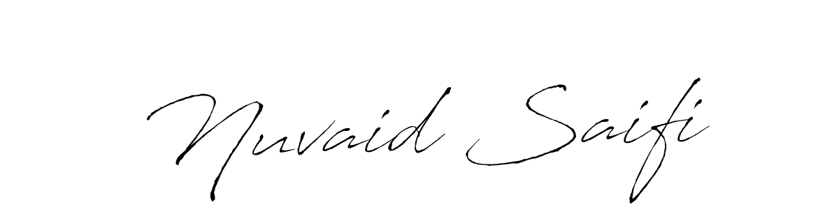 It looks lik you need a new signature style for name Nuvaid Saifi. Design unique handwritten (Antro_Vectra) signature with our free signature maker in just a few clicks. Nuvaid Saifi signature style 6 images and pictures png