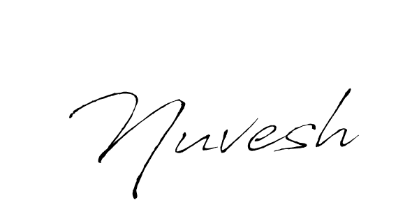 Create a beautiful signature design for name Nuvesh. With this signature (Antro_Vectra) fonts, you can make a handwritten signature for free. Nuvesh signature style 6 images and pictures png