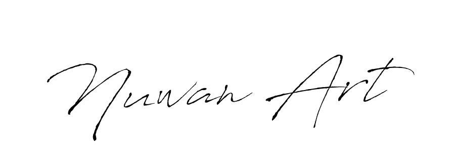 Create a beautiful signature design for name Nuwan Art. With this signature (Antro_Vectra) fonts, you can make a handwritten signature for free. Nuwan Art signature style 6 images and pictures png