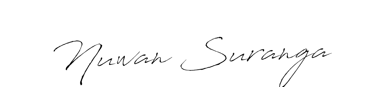 Create a beautiful signature design for name Nuwan Suranga. With this signature (Antro_Vectra) fonts, you can make a handwritten signature for free. Nuwan Suranga signature style 6 images and pictures png