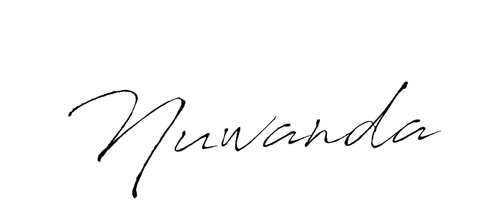 Use a signature maker to create a handwritten signature online. With this signature software, you can design (Antro_Vectra) your own signature for name Nuwanda. Nuwanda signature style 6 images and pictures png