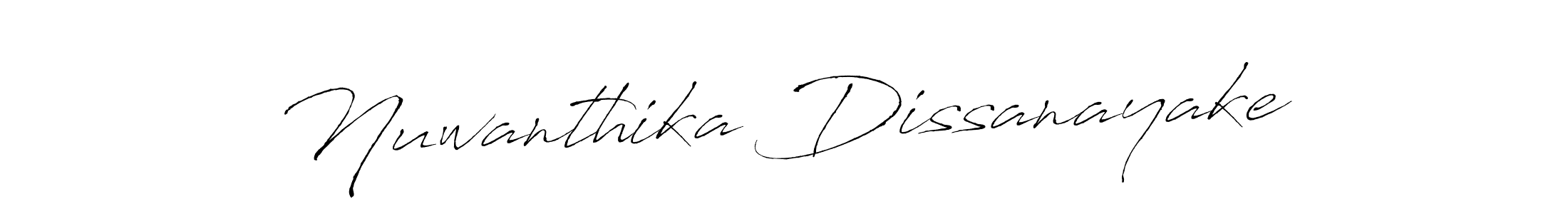 How to make Nuwanthika Dissanayake signature? Antro_Vectra is a professional autograph style. Create handwritten signature for Nuwanthika Dissanayake name. Nuwanthika Dissanayake signature style 6 images and pictures png