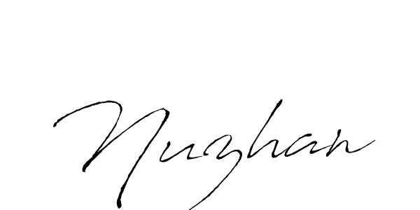 Make a beautiful signature design for name Nuzhan. Use this online signature maker to create a handwritten signature for free. Nuzhan signature style 6 images and pictures png