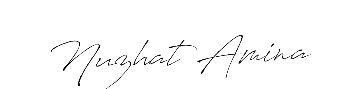 Also we have Nuzhat Amina name is the best signature style. Create professional handwritten signature collection using Antro_Vectra autograph style. Nuzhat Amina signature style 6 images and pictures png