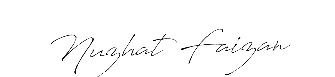 Nuzhat Faizan stylish signature style. Best Handwritten Sign (Antro_Vectra) for my name. Handwritten Signature Collection Ideas for my name Nuzhat Faizan. Nuzhat Faizan signature style 6 images and pictures png