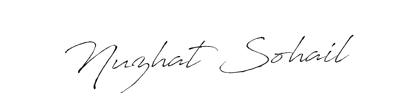 if you are searching for the best signature style for your name Nuzhat Sohail. so please give up your signature search. here we have designed multiple signature styles  using Antro_Vectra. Nuzhat Sohail signature style 6 images and pictures png