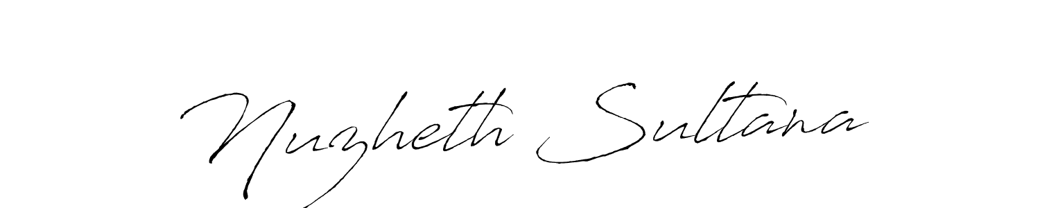Antro_Vectra is a professional signature style that is perfect for those who want to add a touch of class to their signature. It is also a great choice for those who want to make their signature more unique. Get Nuzheth Sultana name to fancy signature for free. Nuzheth Sultana signature style 6 images and pictures png