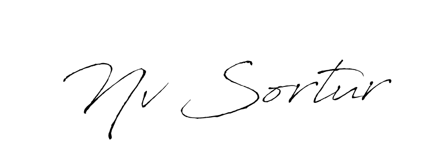 This is the best signature style for the Nv Sortur name. Also you like these signature font (Antro_Vectra). Mix name signature. Nv Sortur signature style 6 images and pictures png