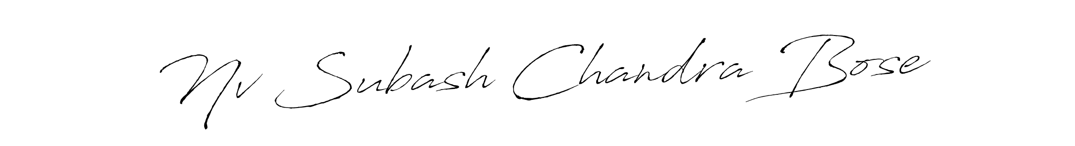 How to Draw Nv Subash Chandra Bose signature style? Antro_Vectra is a latest design signature styles for name Nv Subash Chandra Bose. Nv Subash Chandra Bose signature style 6 images and pictures png