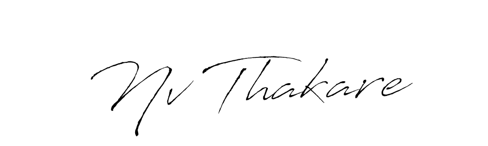 if you are searching for the best signature style for your name Nv Thakare. so please give up your signature search. here we have designed multiple signature styles  using Antro_Vectra. Nv Thakare signature style 6 images and pictures png