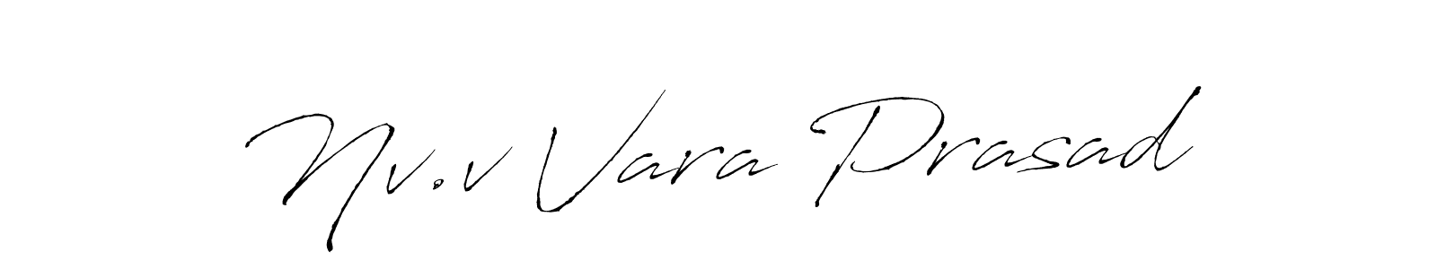 Also You can easily find your signature by using the search form. We will create Nv.v Vara Prasad name handwritten signature images for you free of cost using Antro_Vectra sign style. Nv.v Vara Prasad signature style 6 images and pictures png